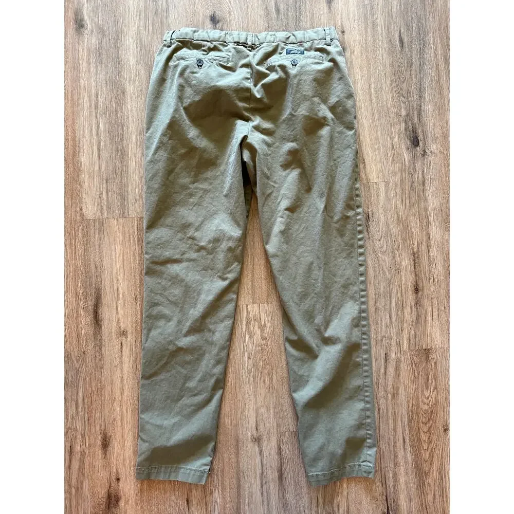 Banana Republic Lived In Chino Slim Fit Men’s Green Pants Size 35x34
